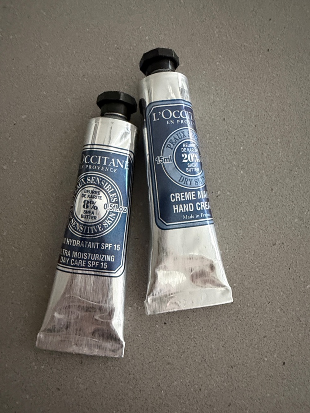 L'OCCITANE Silver Tubes with Hand Cream
